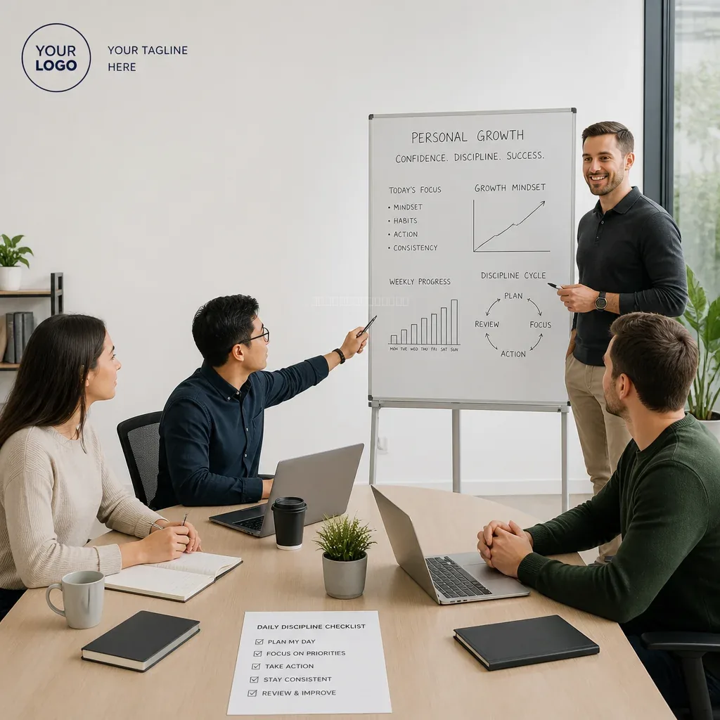 Účastníci workshopu BravKMind pri simulácii prezentácie